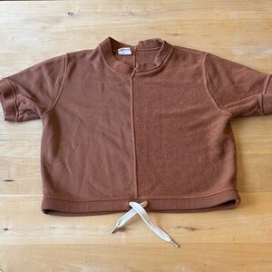 Maaji Loungewear Terry Cloth shirt with Drawstring Hem, small